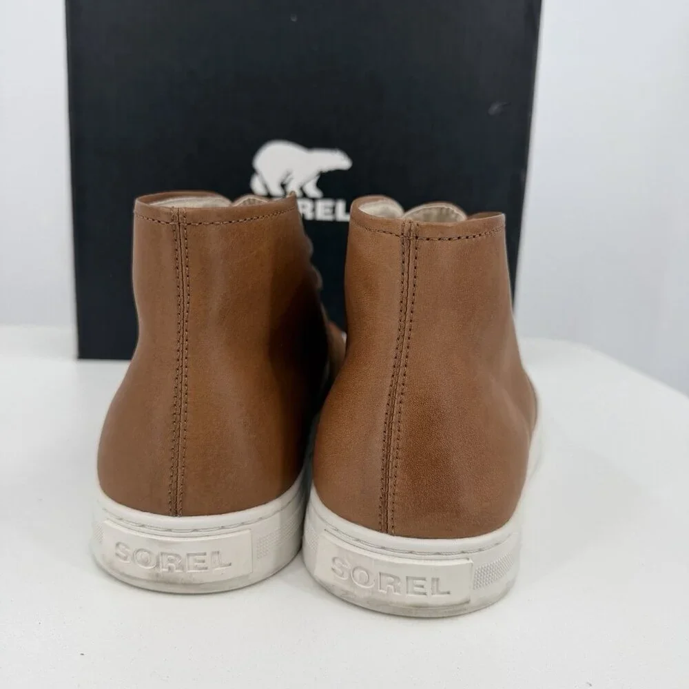 Sorel Men's Caribou Mod Chukka Boots size 8 Waterproof Brown Leather, Sea Salt